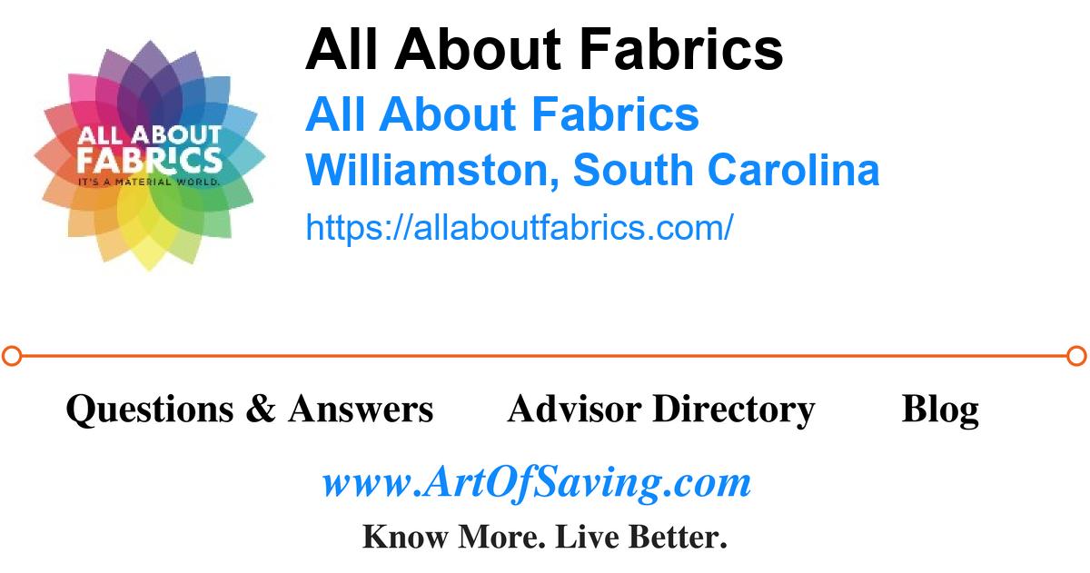 All About Fabrics All About Fabrics Williamston South Carolina